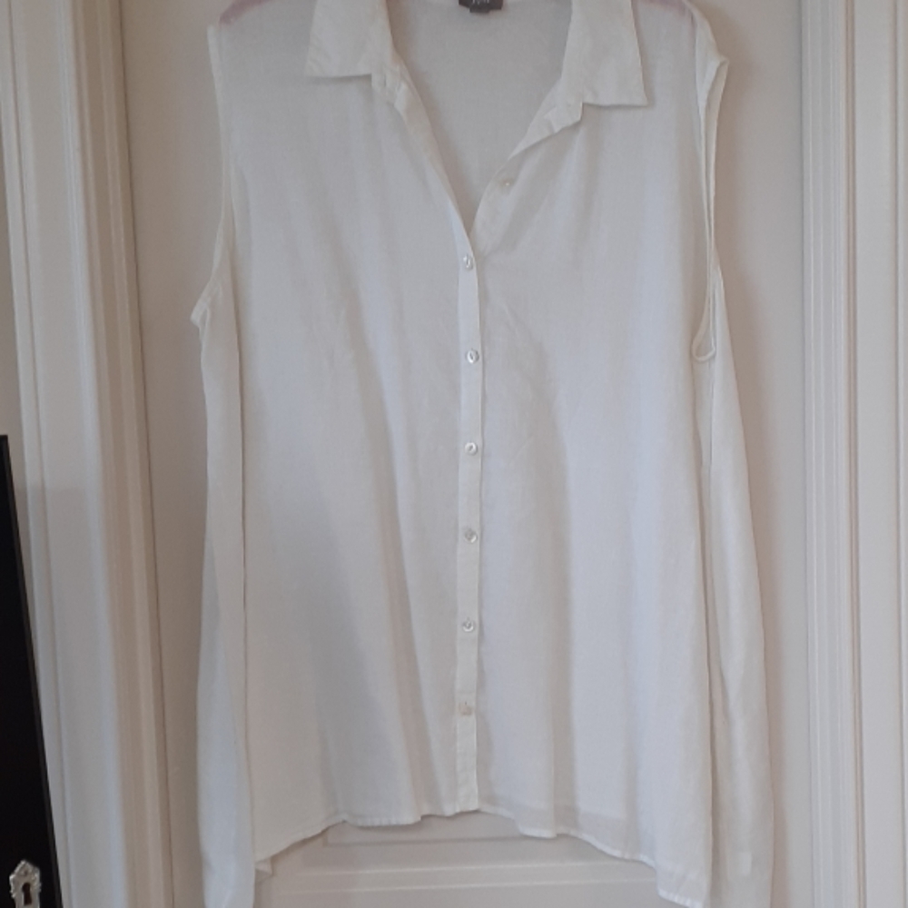 Long white j. Jill tunic